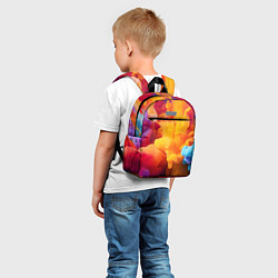 Детский рюкзак Цветной дым, цвет: 3D-принт — фото 2