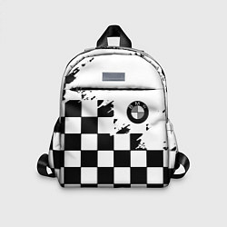 Детский рюкзак BMW black geometry splash, цвет: 3D-принт