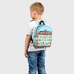 Детский рюкзак Капибара с семьей на прогулке, цвет: 3D-принт — фото 2