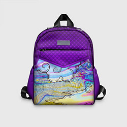 Детский рюкзак Облака и спирали, цвет: 3D-принт