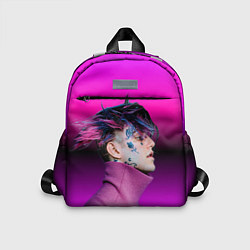 Детский рюкзак Lil Peep фиолетовый лук, цвет: 3D-принт
