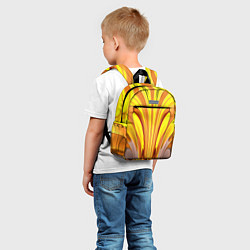 Детский рюкзак Вытянутые желтые полосы, цвет: 3D-принт — фото 2