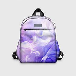 Детский рюкзак Белые узоры на абстрактном фиолетовом фоне