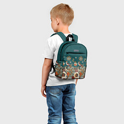 Детский рюкзак Индийский орнамент с птицами, цвет: 3D-принт — фото 2