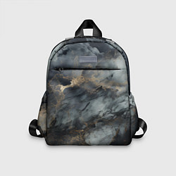 Детский рюкзак Темно-серый мрамор