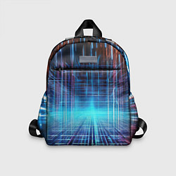 Детский рюкзак Киберпанк неоновый коридор, цвет: 3D-принт