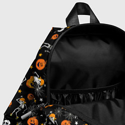 Детский рюкзак Хэллоуин танцующий скелет, цвет: 3D-принт — фото 2