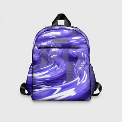 Детский рюкзак Фиолетовая вязкая абстракция, цвет: 3D-принт