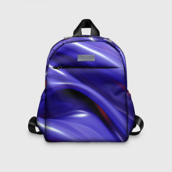Детский рюкзак Фиолетовые абстрактные волны, цвет: 3D-принт