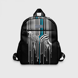 Детский рюкзак Штрихкод зебра, цвет: 3D-принт