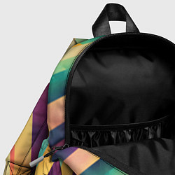 Детский рюкзак Цветные диагональные полосы, цвет: 3D-принт — фото 2