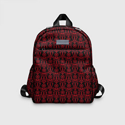 Детский рюкзак Чёрно-красный узоры