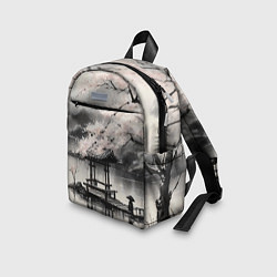 Детский рюкзак Пейзаж японское озеро, цвет: 3D-принт — фото 2