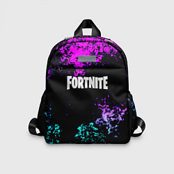 Детский рюкзак Fortnite капли неоновых красок, цвет: 3D-принт