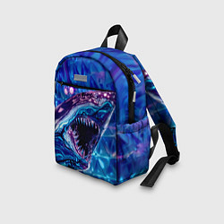 Детский рюкзак Фиолетовая акула, цвет: 3D-принт — фото 2