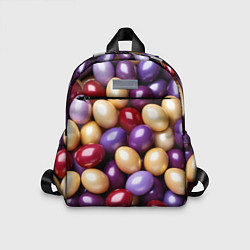 Детский рюкзак Красные и фиолетовые пасхальные яйца