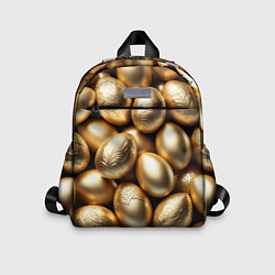 Детский рюкзак Золотые Пасхальные яйца, цвет: 3D-принт