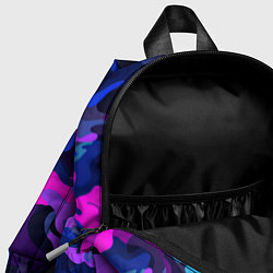 Детский рюкзак Яркие разноцветные пятна в виде камуфляжа, цвет: 3D-принт — фото 2