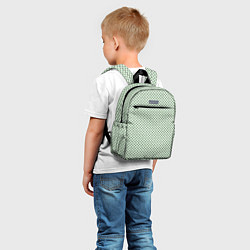 Детский рюкзак Светло-салатовый паттерн маленькие звёздочки, цвет: 3D-принт — фото 2