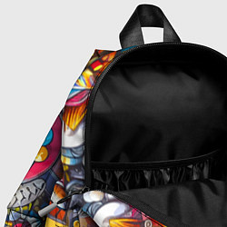 Детский рюкзак Фантазийный паттерн - граффити, цвет: 3D-принт — фото 2