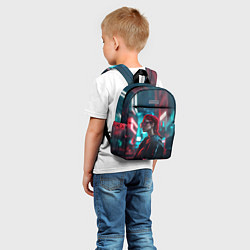 Детский рюкзак Девушка в больших очках, цвет: 3D-принт — фото 2