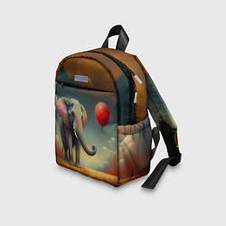 Детский рюкзак Грустный слон и красный шарик, цвет: 3D-принт — фото 2