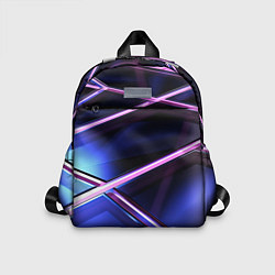 Детский рюкзак Фиолетовая геометрическая абстракция, цвет: 3D-принт