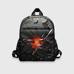 Детский рюкзак Взрыв и черные камни, цвет: 3D-принт
