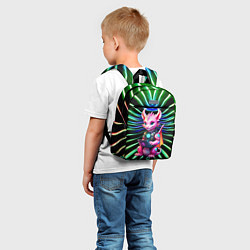 Детский рюкзак Прикольный дракончик с ноутбуком, цвет: 3D-принт — фото 2