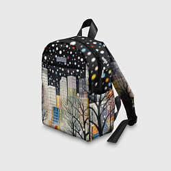 Детский рюкзак Новогодний ночной город, цвет: 3D-принт — фото 2