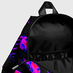 Детский рюкзак Cyberpunk 2077 неоновые краски самурай, цвет: 3D-принт — фото 2