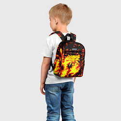 Детский рюкзак Ведьмак огненное лого, цвет: 3D-принт — фото 2