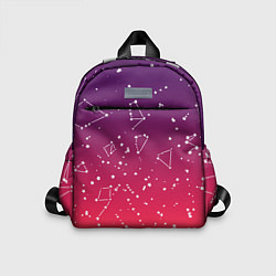 Детский рюкзак Созвездия в розовом небе