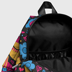 Детский рюкзак Абстрактные единороги, цвет: 3D-принт — фото 2