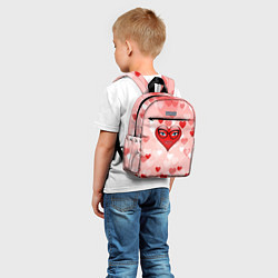 Детский рюкзак Сердце в очках, цвет: 3D-принт — фото 2