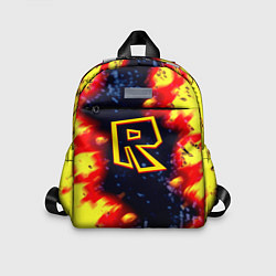 Детский рюкзак Roblox огенное лого, цвет: 3D-принт