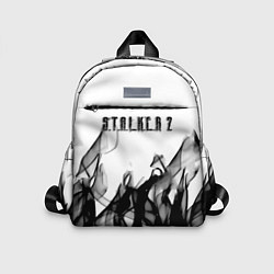 Детский рюкзак Stalker 2 черный огонь абстракция
