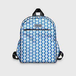 Детский рюкзак Синие кружки патерн, цвет: 3D-принт