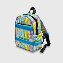 Детский рюкзак Узор из таблицы Менделеева, цвет: 3D-принт — фото 2