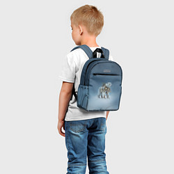 Детский рюкзак Белый северный медведь в стиле стимпанк, цвет: 3D-принт — фото 2