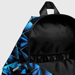 Детский рюкзак Синие абстрактные ромбики, цвет: 3D-принт — фото 2