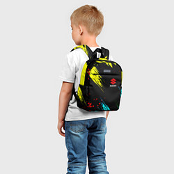 Детский рюкзак Suzuki краски абстрактные, цвет: 3D-принт — фото 2