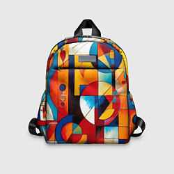 Детский рюкзак Абстракция из ярких цветов и геометрических фигур
