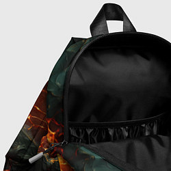 Детский рюкзак Объемная текстура и лава, цвет: 3D-принт — фото 2