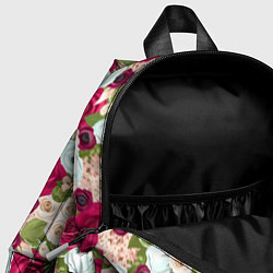 Детский рюкзак Цветочный фон, цвет: 3D-принт — фото 2