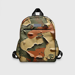 Детский рюкзак Реалистичный камуфляж из краски, цвет: 3D-принт