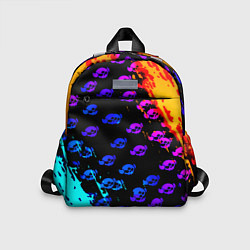 Детский рюкзак Brawl stars neon logo kids, цвет: 3D-принт