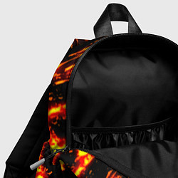 Детский рюкзак Linkin park огненный стиль, цвет: 3D-принт — фото 2