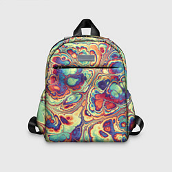 Детский рюкзак Абстрактный разноцветный паттерн, цвет: 3D-принт