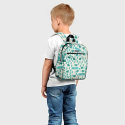 Детский рюкзак Я люблю брата, буквы паттерн, цвет: 3D-принт — фото 2